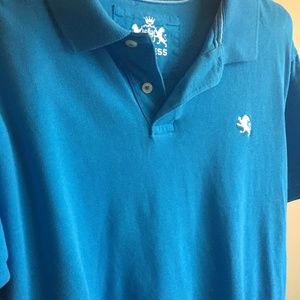 EXPRESS Blue Polo Shirt